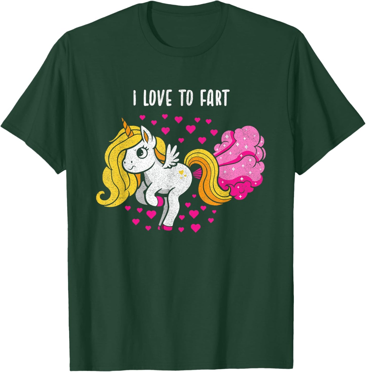 I Love to Fart a Unicorn Love Fart T-Shirt - T-Shirt | Forest