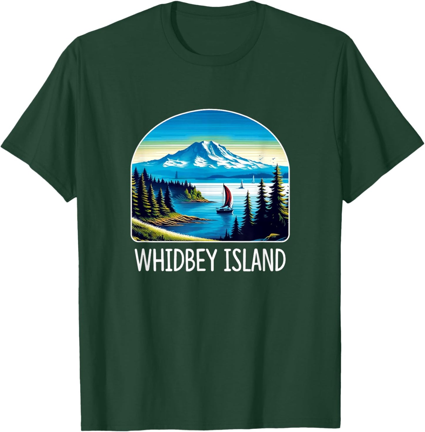 Whidbey Island - Washington T-Shirt - T-Shirt | Forest