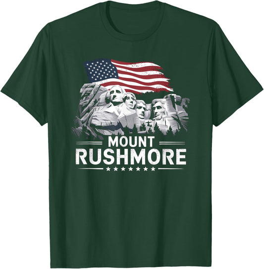 Mount Rushmore South Dakota Vintage President Monuments T-Shirt - T-Shirt | Forest