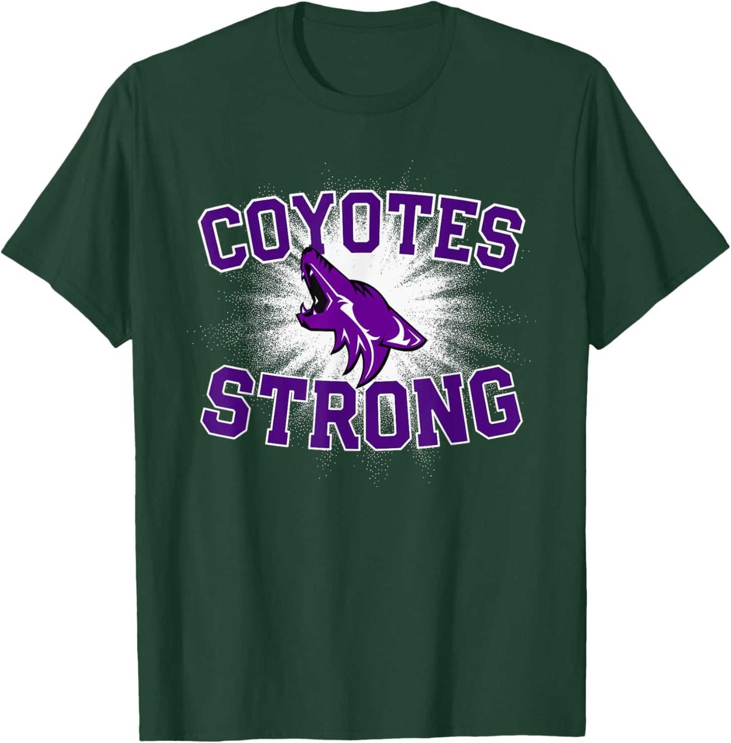 Anna Coyotes Logo Strong Flag HS T-Shirt - T-Shirt | Forest