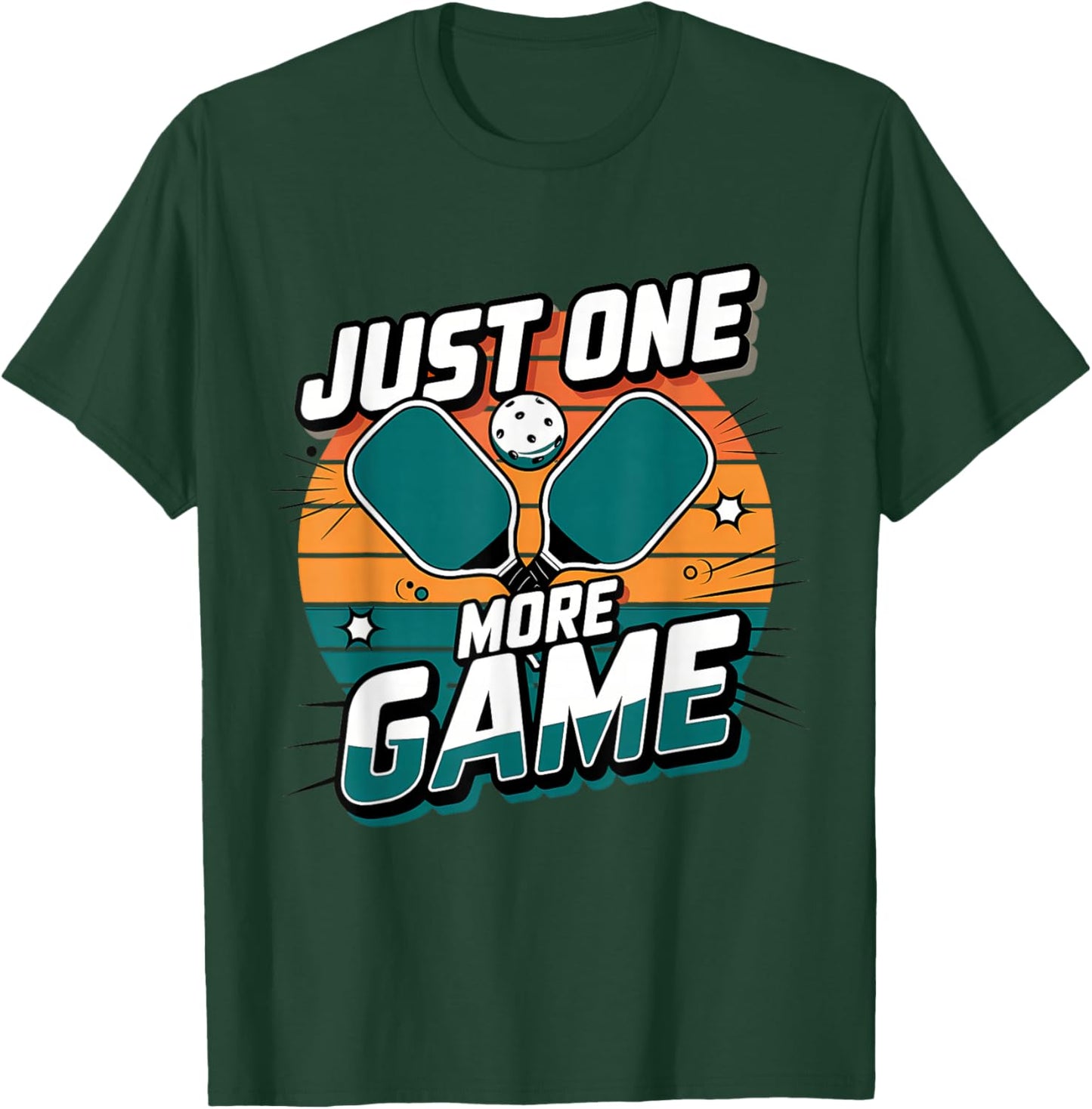 Pickleball Shirt Just One More Game Pickleball T-Shirt - T-Shirt | Forest