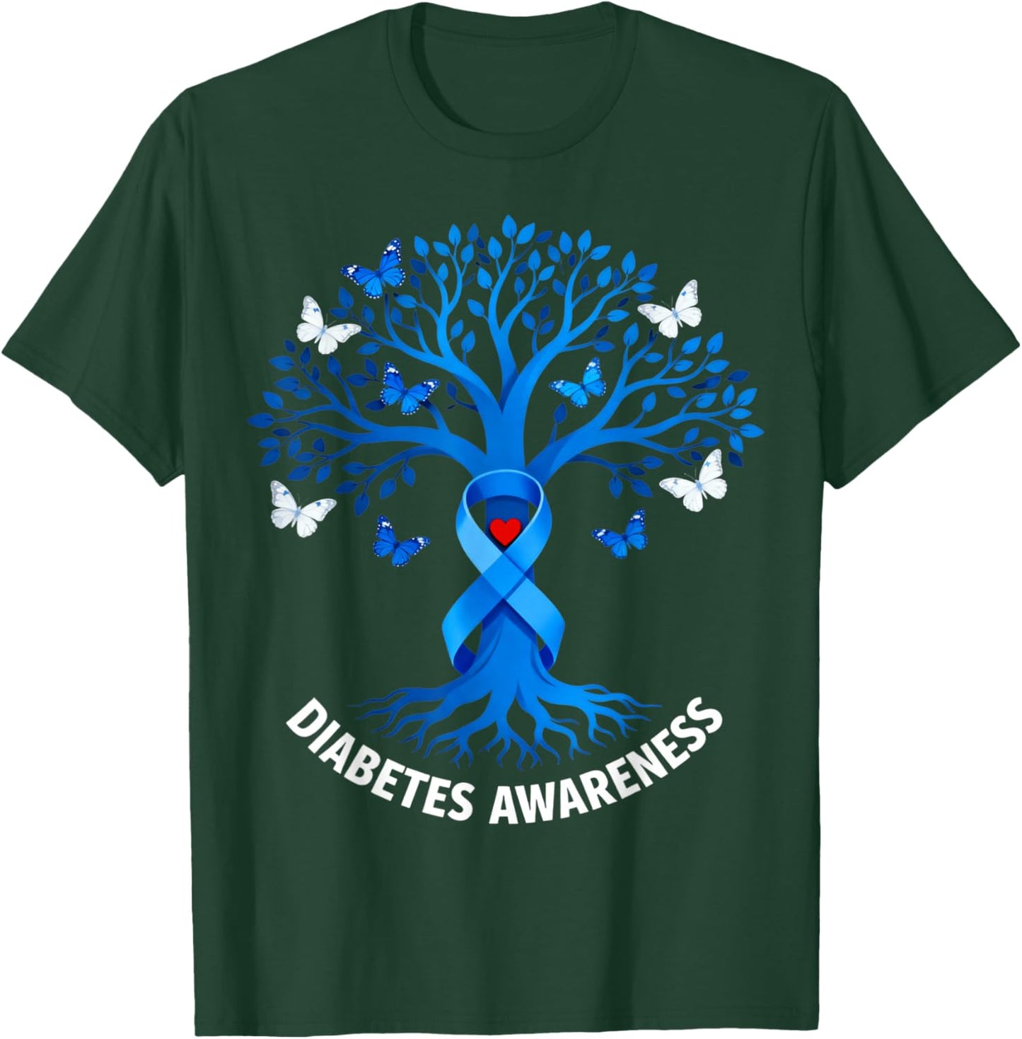 Diabetes Awareness Month Diabetic Blue T-Shirt - T-Shirt | Forest