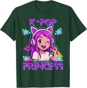K-Pop Princess K-Pop K-Pop for Kids and Girls T-Shirt - T-Shirt | Forest