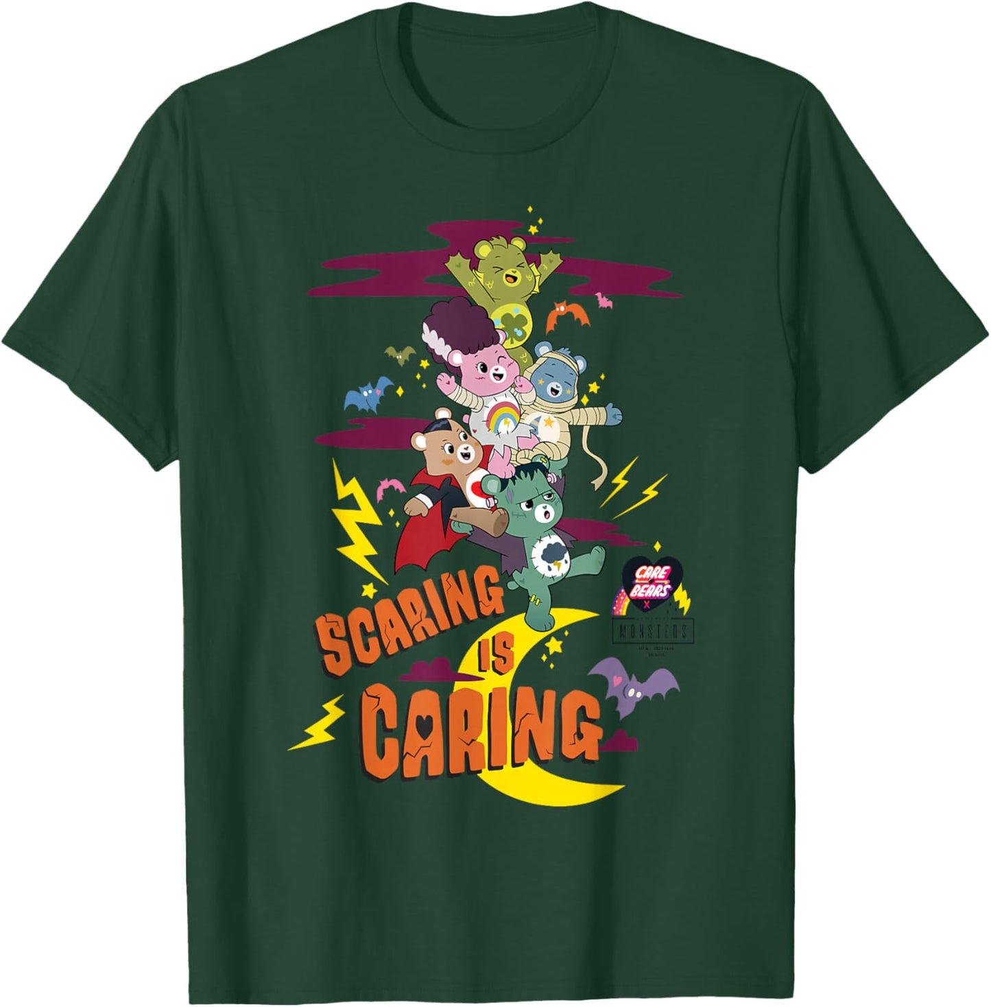 Care Bears x Universal Monsters Scaring is Caring T-Shirt - T-Shirt | Forest