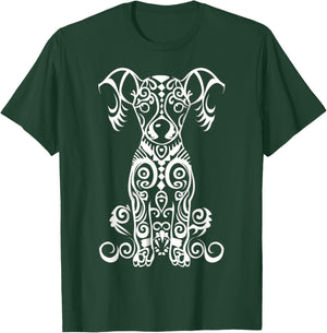 Chiweenie Tribal Vintage Retro Graphic T-Shirt - T-Shirt | Forest