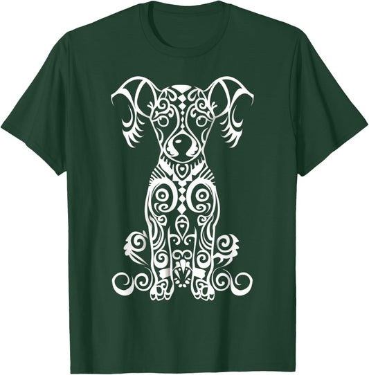Chiweenie Tribal Vintage Retro Graphic T-Shirt - T-Shirt | Forest