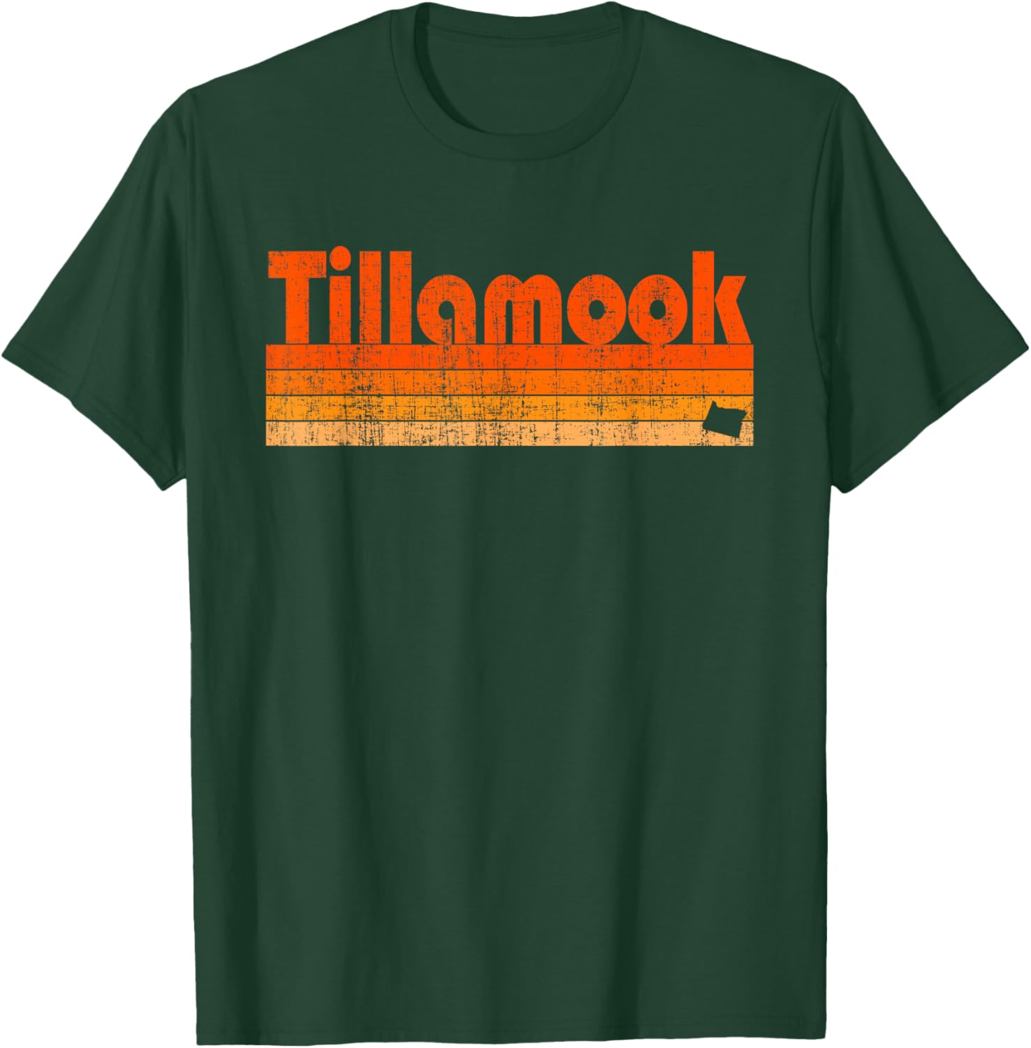 Tillamook, Oregon Retro 80s Style T-Shirt - T-Shirt | Forest