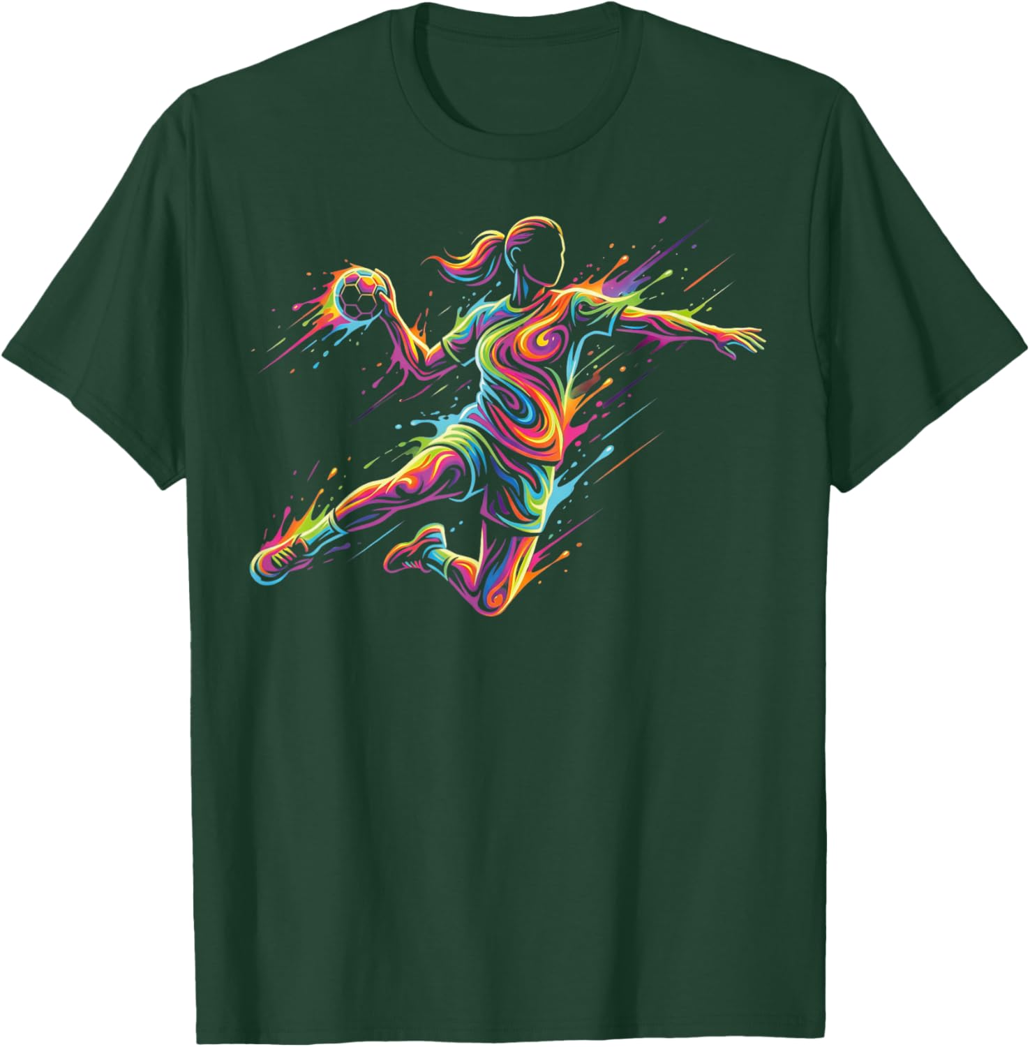 Handball Women's Child Girl T-Shirt - T-Shirt | Forest