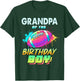Grandpa of The Birthday Boy Football Matching Colorful T-Shirt - T-Shirt | Forest