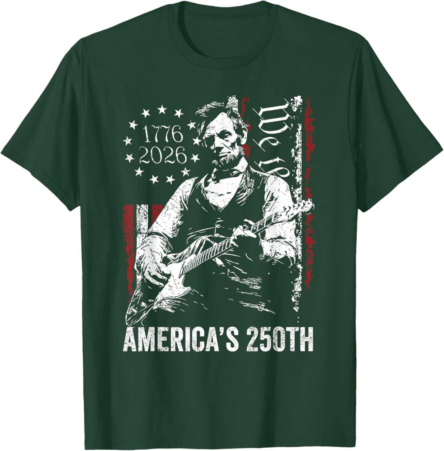 250 Years American 250th Anniversary USA Patriotic 4th July T-Shirt - T-Shirt | Forest