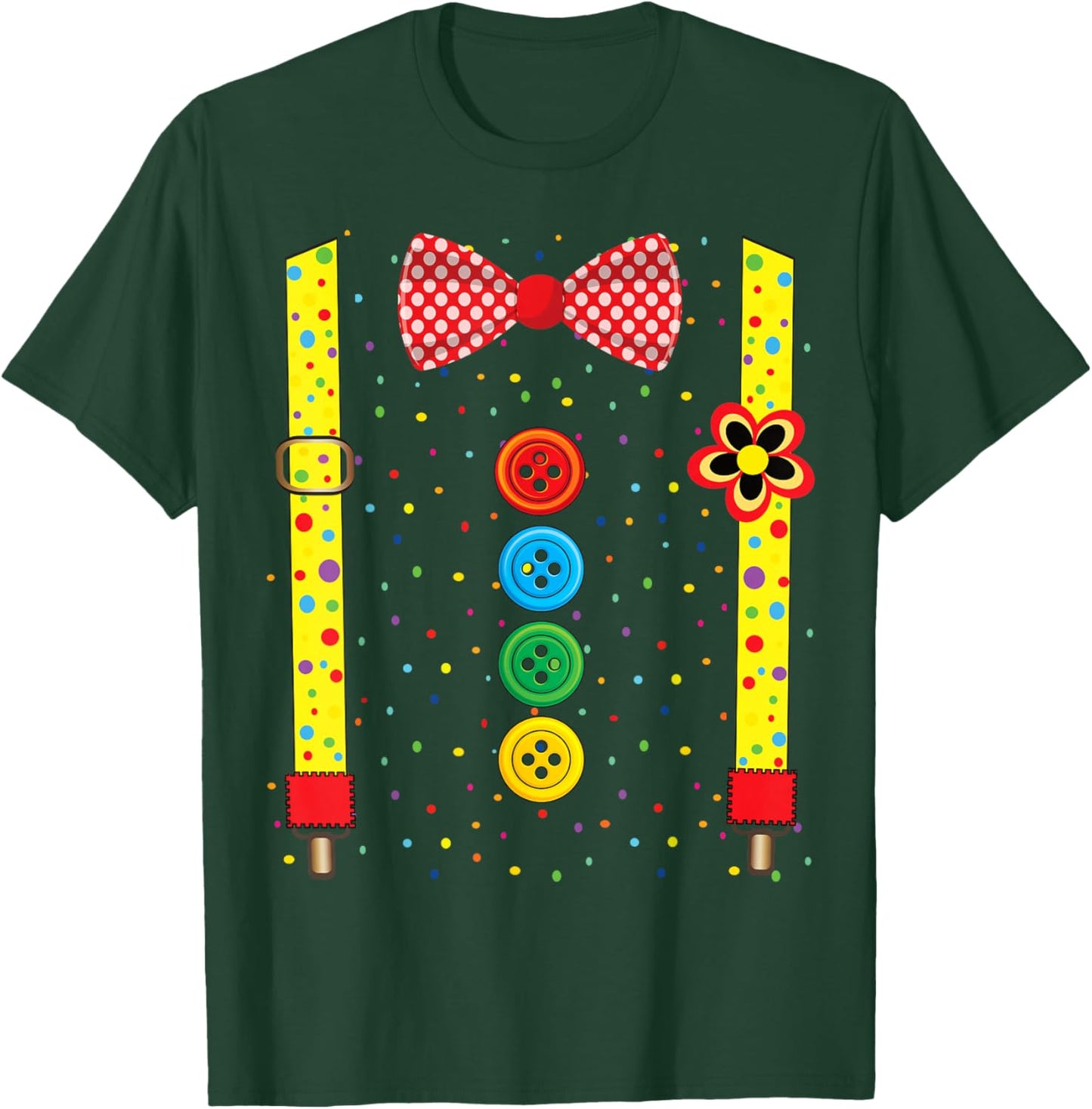 Clown Carnival Costume Clown Costume Clown Fancy Dress T-Shirt - T-Shirt | Forest