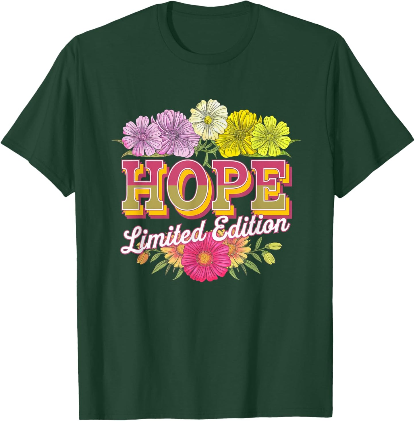 Hope Limited Edition Vintage Custom Name Wife Grandma T-Shirt - T-Shirt | Forest