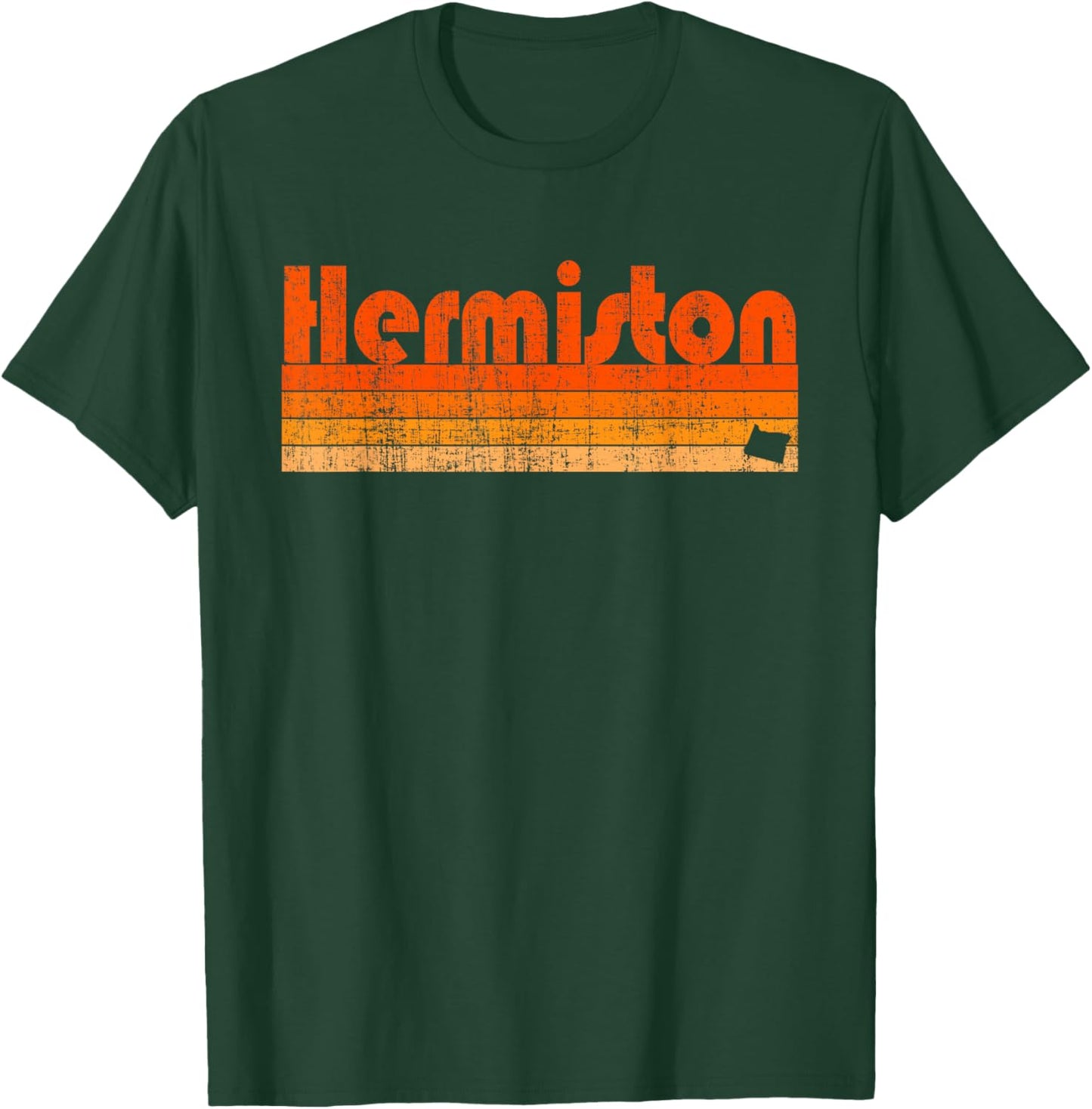 Hermiston, Oregon Retro 80s Style T-Shirt - T-Shirt | Forest