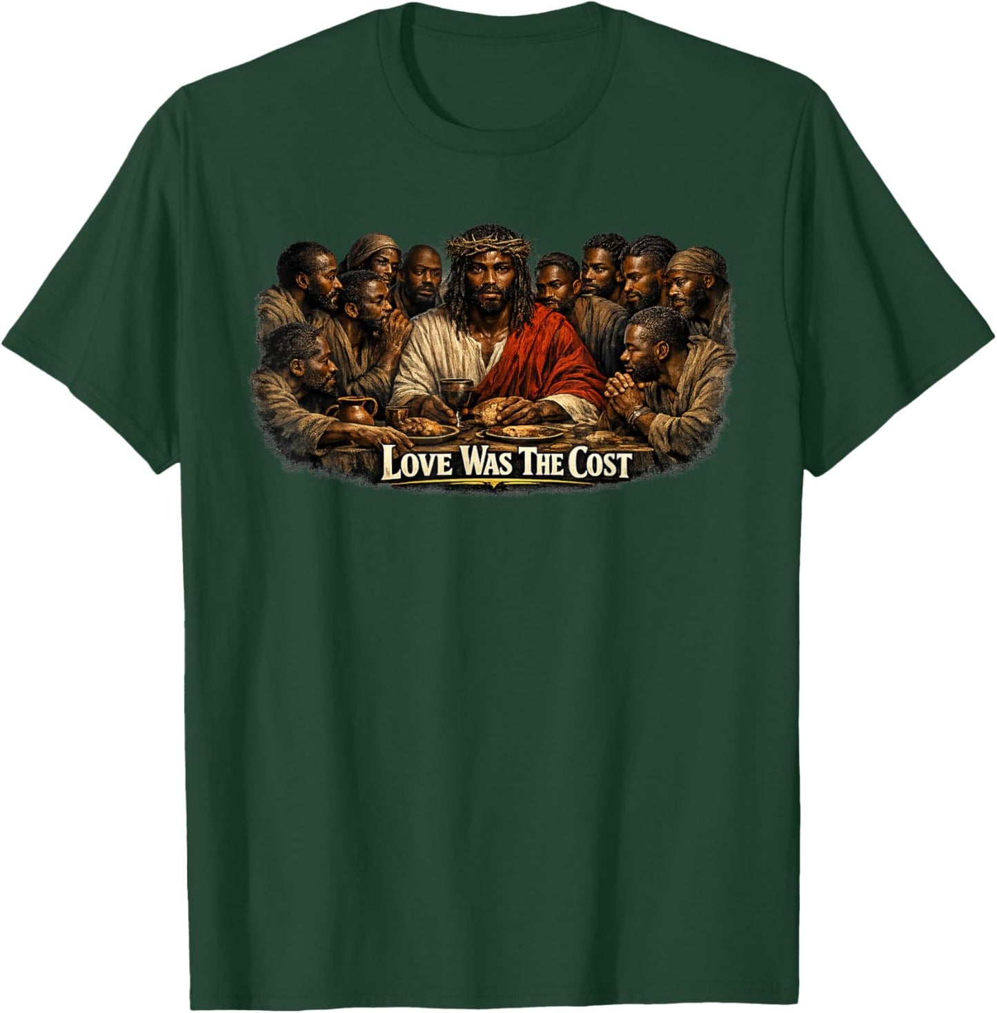 Black Jesus, Last Supper, Jesus T-Shirt - T-Shirt | Forest