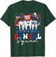 Retro Dental Squad Dentist Hygienist Patriotic 4th of July T-Shirt - T-Shirt | Forest