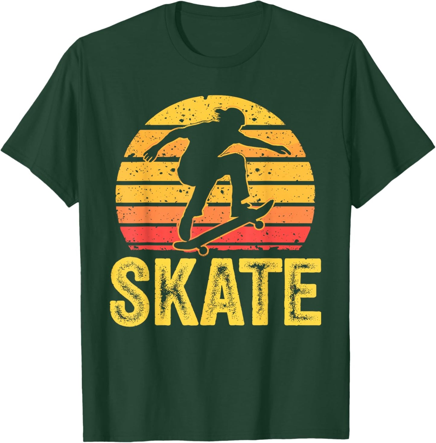 Cool Skateboard Art Women Skateboarding Skateboarder T-Shirt - T-Shirt | Forest