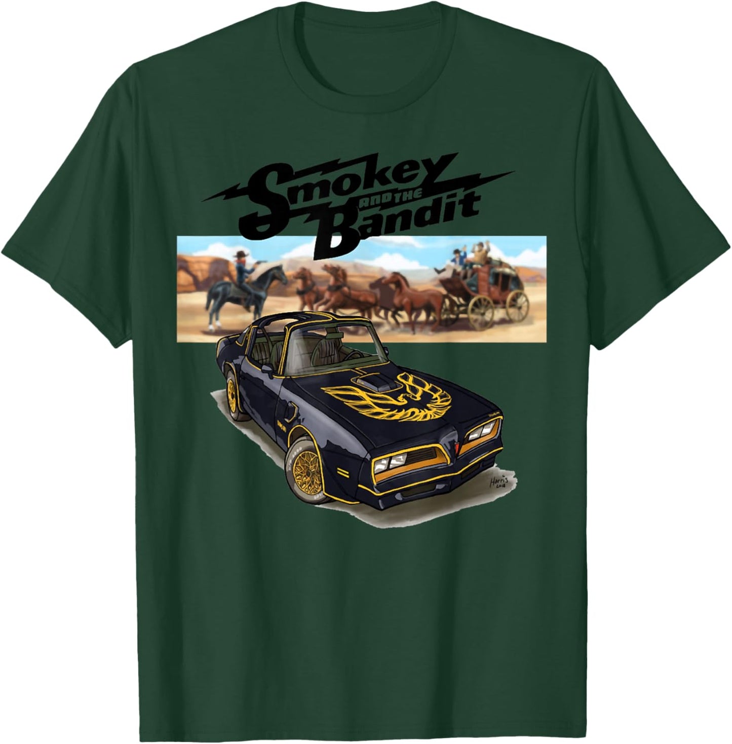 Bandit Trans Am WS6 4thgen 1977 1978 1970 Muscle Cars T-Shirt - T-Shirt | Forest