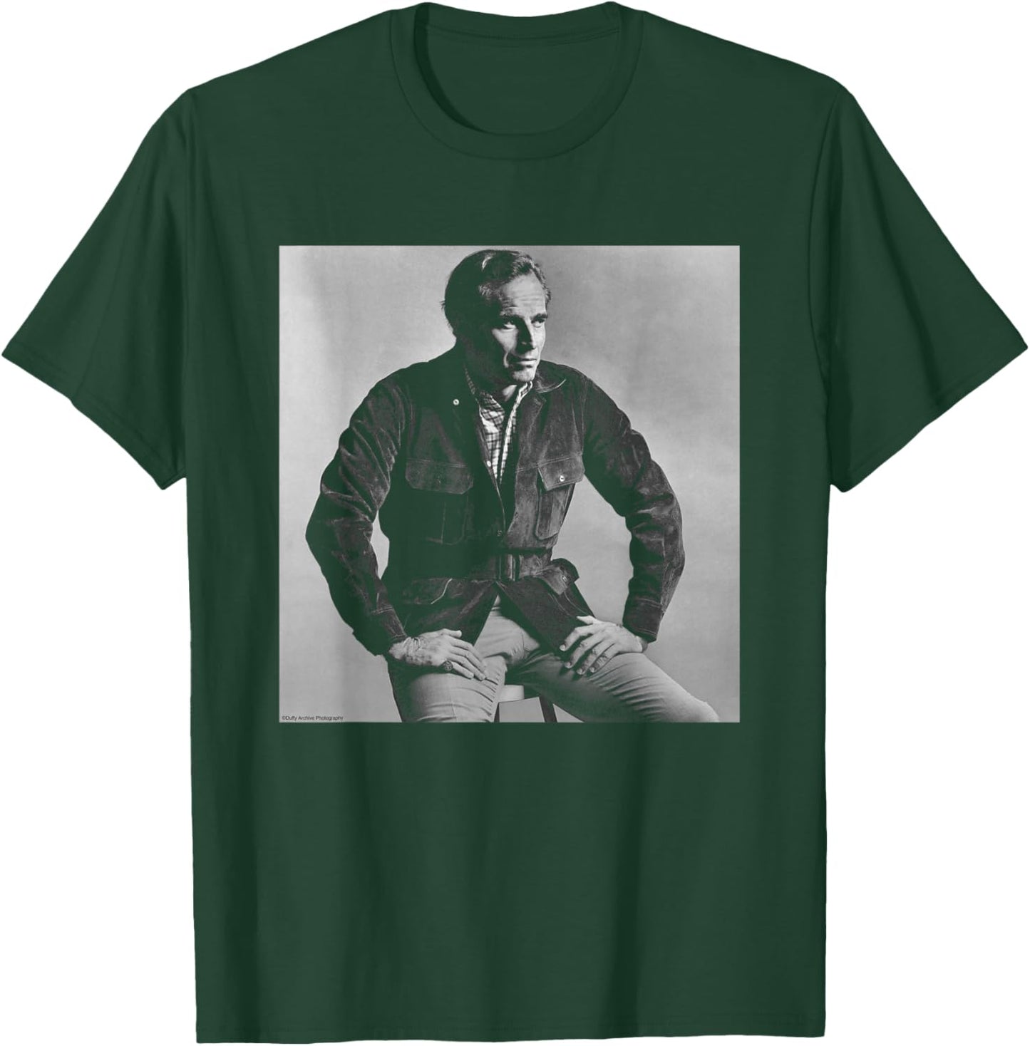 Ben-Hur Actor Charlton Heston Duffy Archive Photography T-Shirt - T-Shirt | Forest