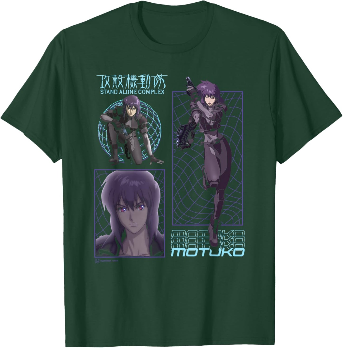 Ghost in the Shell Stand Alone Complex Motoko Schematics , Black, S T-Shirt - T-Shirt | Forest