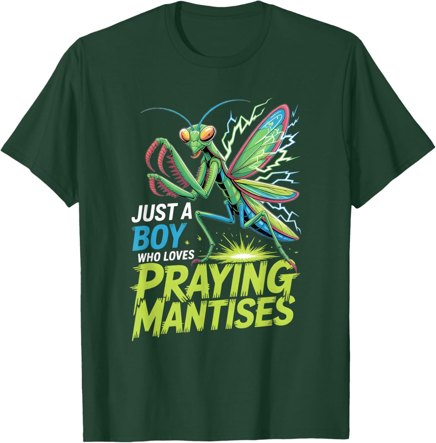 Boys Praying Mantis T-Shirt - T-Shirt | Forest