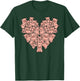 Pigs Heart Shape Cute Love Hog Swine Girls Kids Women Men T-Shirt - T-Shirt | Forest