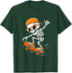 Halloween Skeleton Skateboard Funny Skateboarding Teens Boys T-Shirt - T-Shirt | Forest