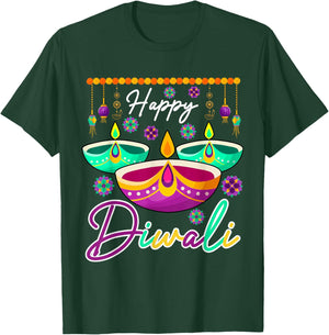 Happy Diwali Funny Festival Proud Indian Matching Family T-Shirt - T-Shirt | Forest