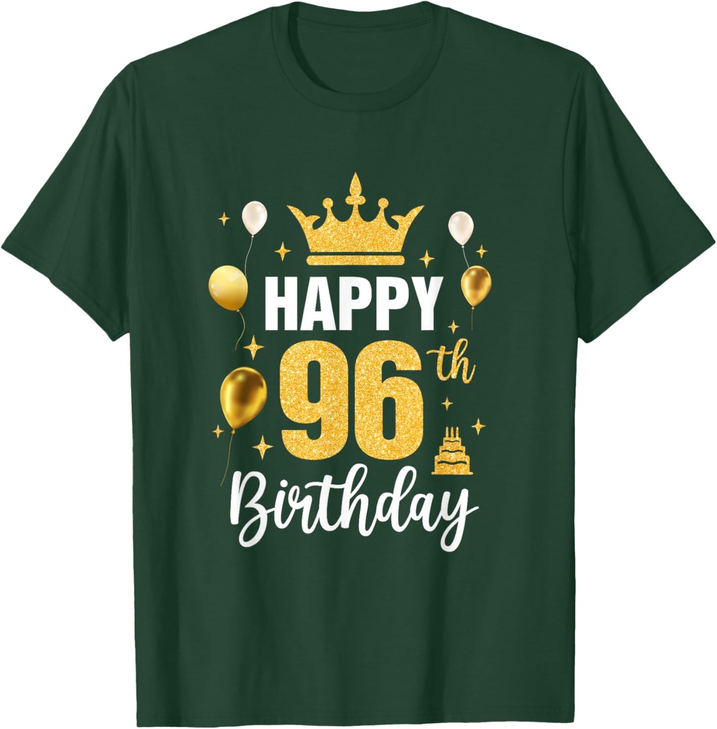 Happy 96Th Birthday Idea For 96 Years Old Man And Woman T-Shirt - T-Shirt | Forest