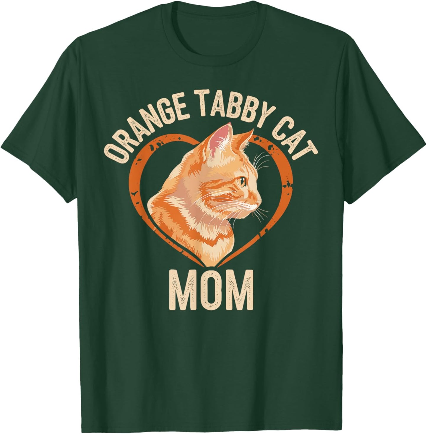 Orange Tabby Cat Mom T-Shirt - T-Shirt | Forest