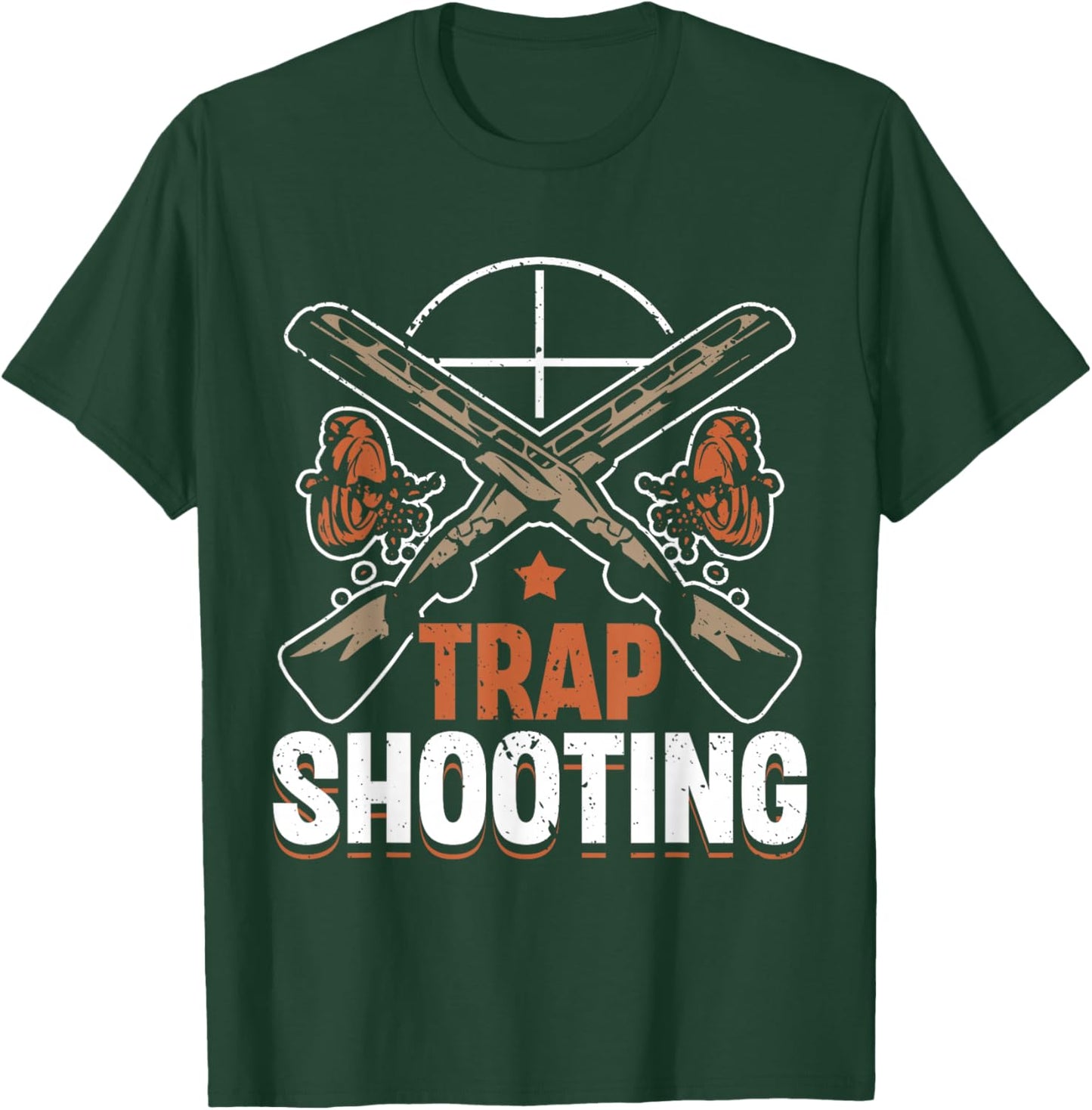 Trap Shooting Skeet Shotgun Pull Clay Pigeon Shooting T-Shirt - T-Shirt | Forest