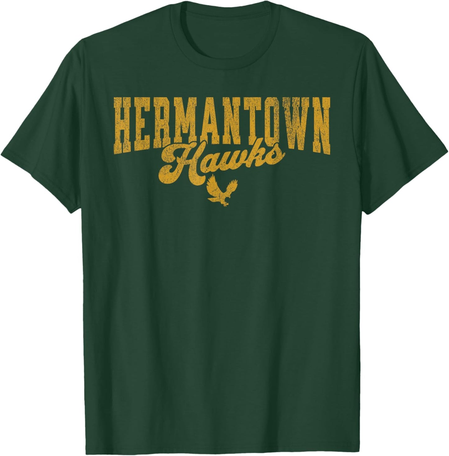 Hermantown Minnesota MN Hermantown Hawks Vintage Look T-Shirt - T-Shirt | Forest