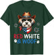 Havanese Dog Cowboy Costume Fireworks Red White and Woof T-Shirt - T-Shirt | Forest