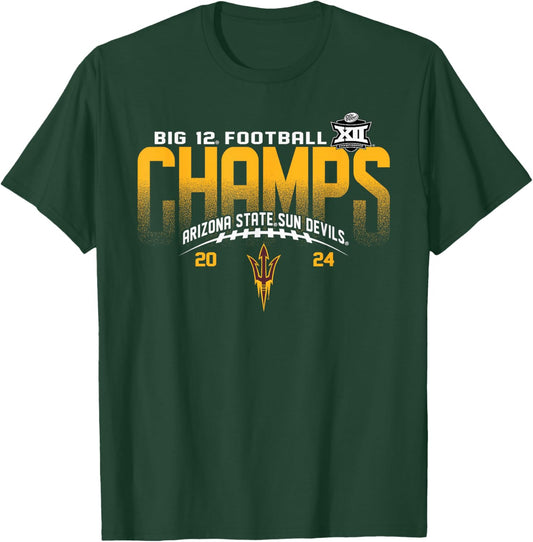 Arizona State Sun Devils Big 12 Champs 2024 Football Icon T-Shirt - T-Shirt | Forest