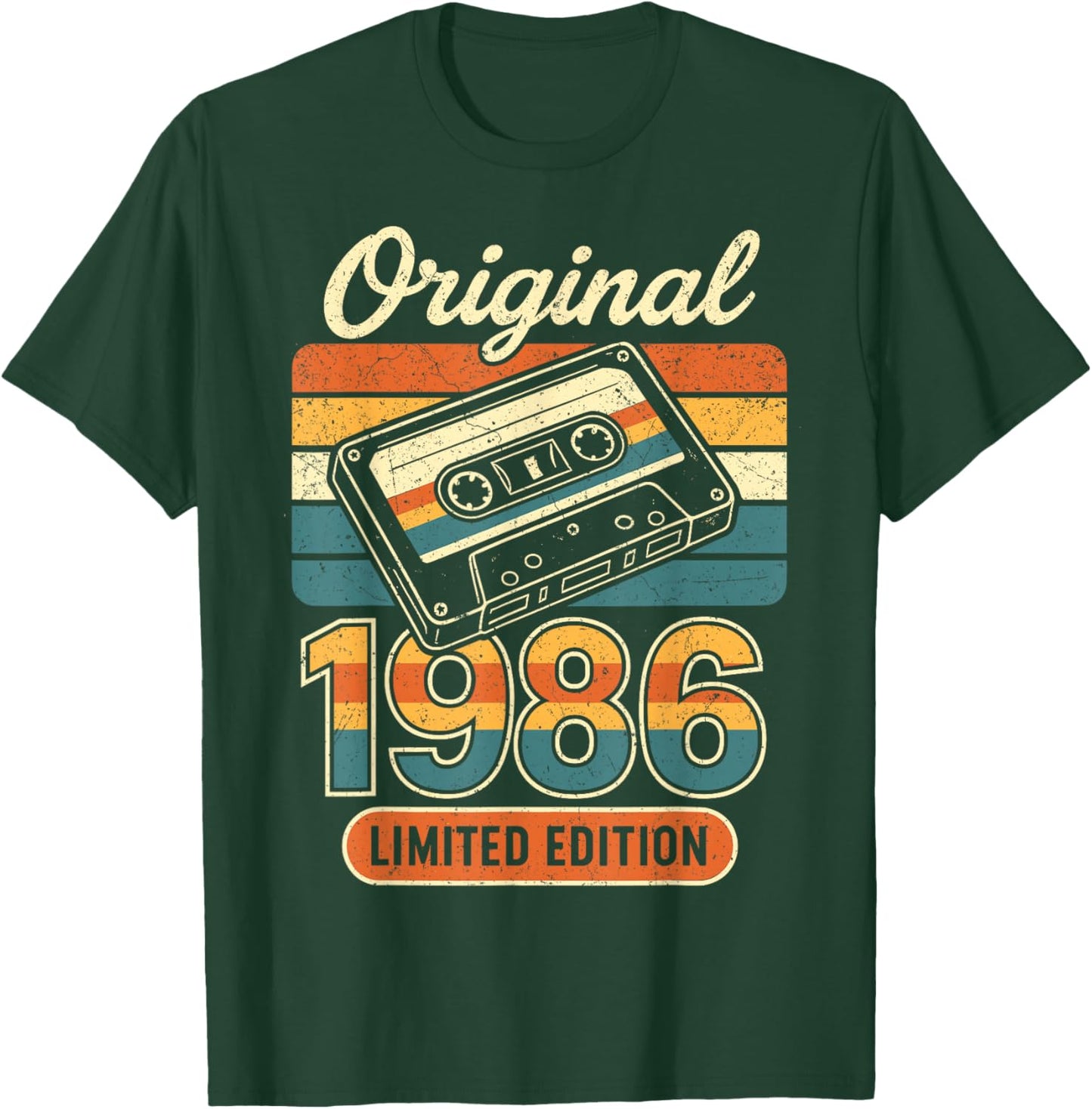 40th Birthday Man Woman 40 Years Deco 1986 Funny Gift T-Shirt - T-Shirt | Forest