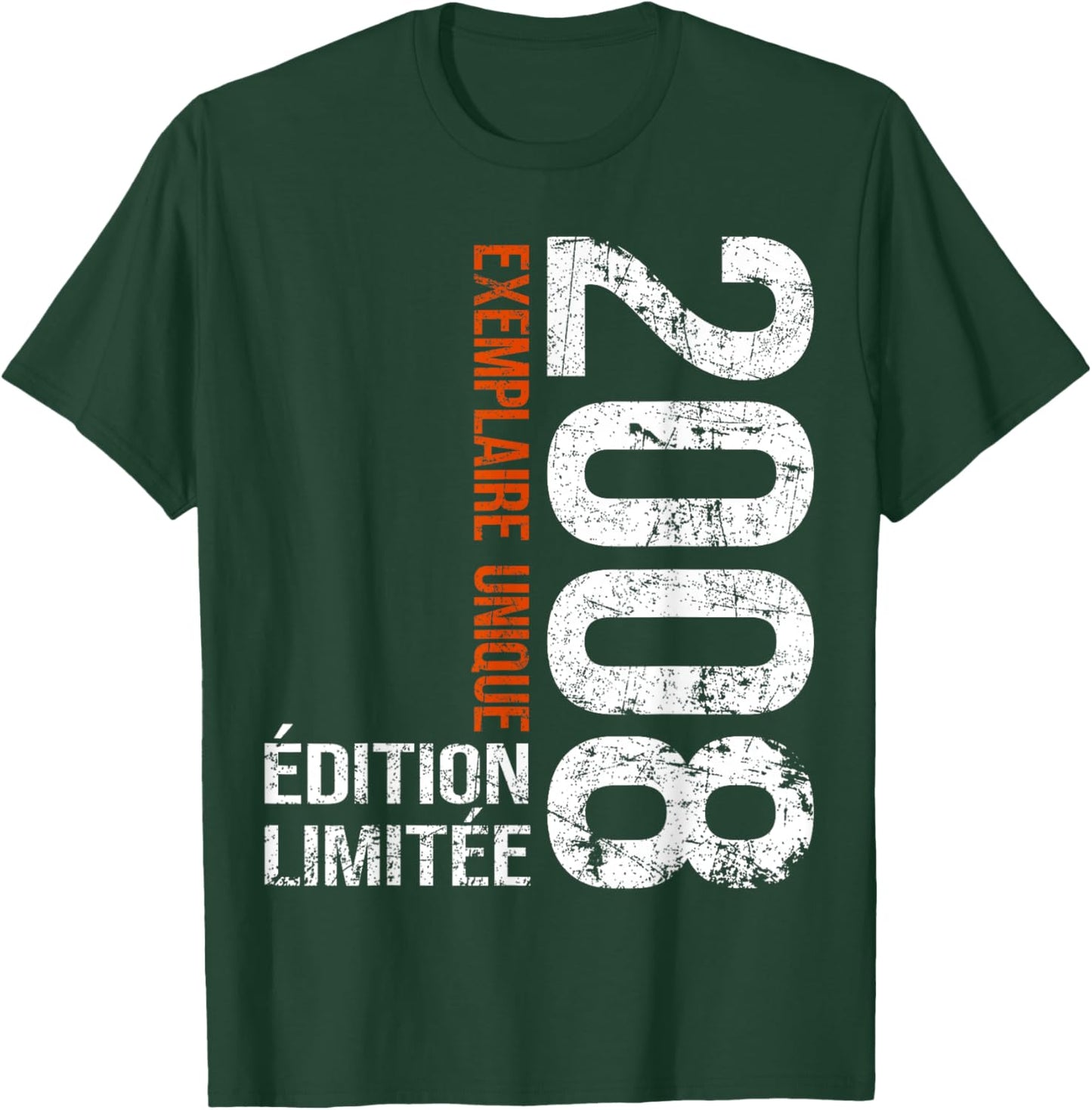Vintage 2008 Gift 18 Years Boy Birthday Humour T-Shirt - T-Shirt | Forest