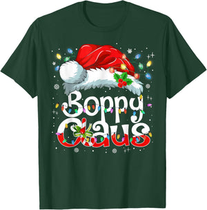 Boppy Claus Christmas Pajama Family Matching Xmas Light T-Shirt - T-Shirt | Forest