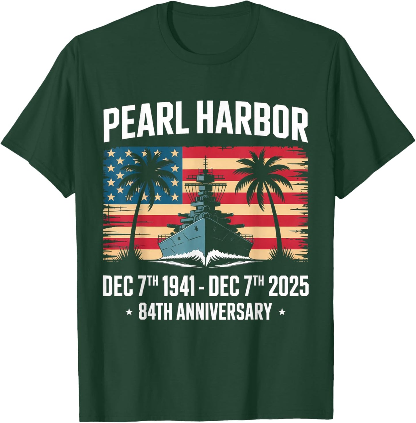 Remember Pearl Harbor Memorial Day December 7th 1941 T-Shirt - T-Shirt | Forest