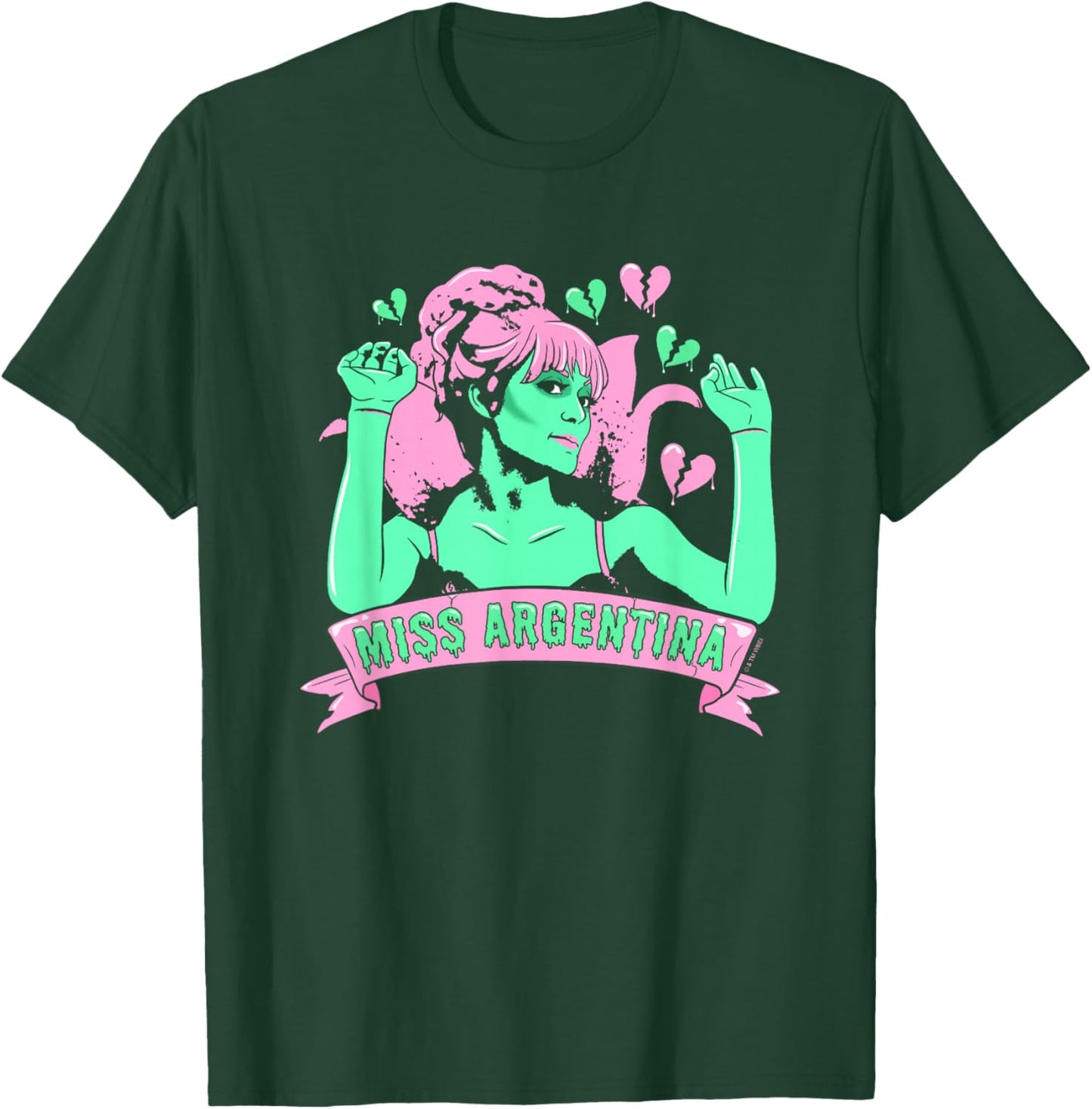 Beetlejuice Iconic Miss Argentina Pastel Colors Big Portrait T-Shirt - T-Shirt | Forest