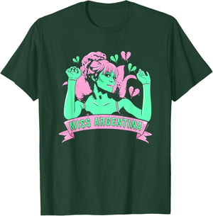 Beetlejuice Iconic Miss Argentina Pastel Colors Big Portrait T-Shirt - T-Shirt | Forest
