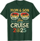 P8Shop New Trip 2025 Mom & Son Tropical Family Vacation - Black, -Adults/Kids, Short Sleeve, , Solid, , Medium, Summer T-Shirt - T-Shirt | Forest