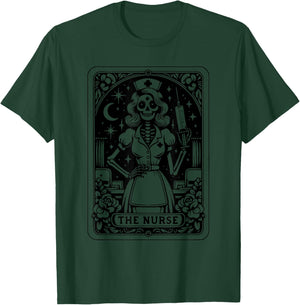 Tarot Card Nurse Doctor Skeleton Tarot Cards T-Shirt - T-Shirt | Forest