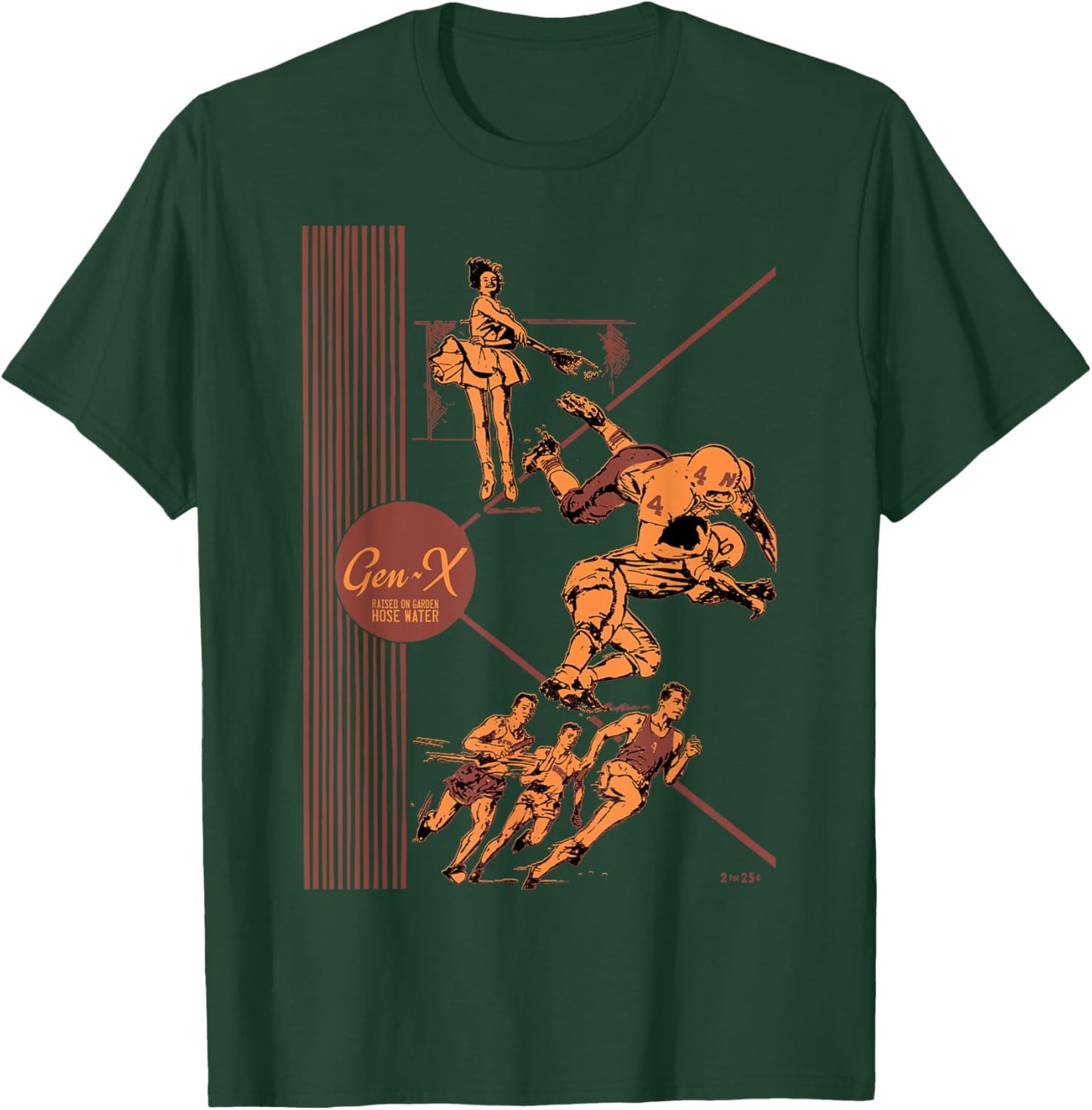 GEN X Raised On Garden Hose Water Genx gift T-Shirt - T-Shirt | Forest