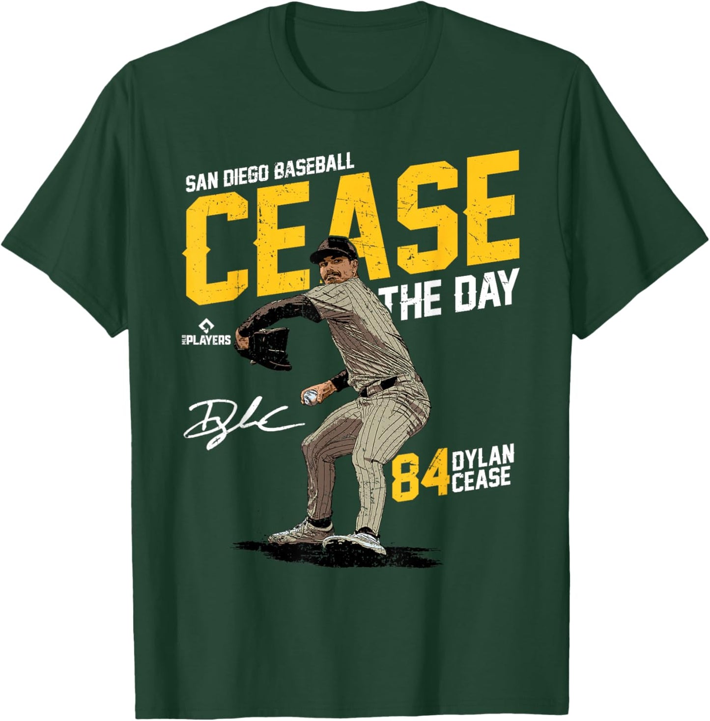 Cease the Day Dylan Cease San Diego MLBPA T-Shirt - T-Shirt | Forest