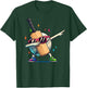 Cricket Ball Dabbing Graphic Cricket Player Kids Boys Men T-Shirt - T-Shirt | Forest