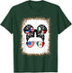 Half An Half Mexican Girl USA Mexico Flag Patriot T-Shirt - T-Shirt | Forest