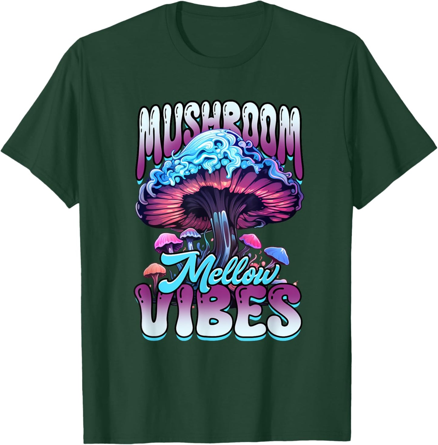 Mushroom Mellow Vibes Fungi T-Shirt - T-Shirt | Forest