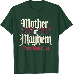 Mother of Mayhem Feral Mom's Club Vintage T-Shirt - T-Shirt | Forest