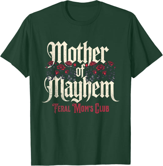 Mother of Mayhem Feral Mom's Club Vintage T-Shirt - T-Shirt | Forest