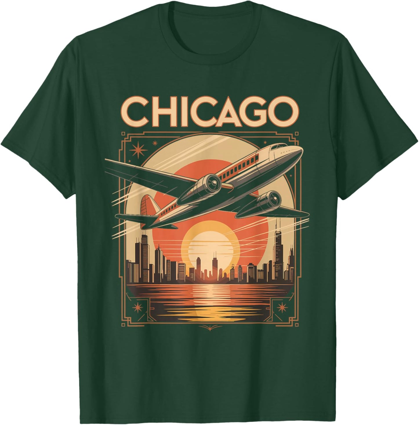 Chicago Skyline T-Shirt - T-Shirt | Forest