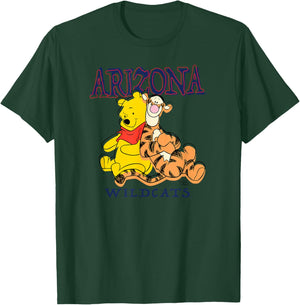 Arizona Wildcats Winnie The Pooh and Tigger White T-Shirt - T-Shirt | Forest